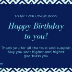 Birthday Wishes for Boss