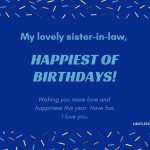Birthday Wishes for Sister-in-law