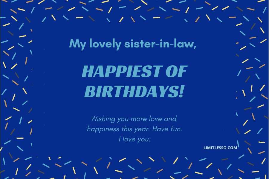 Birthday Wishes for Sister-in-law