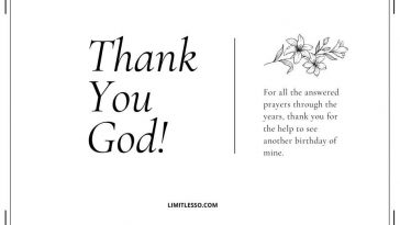 Thank You God for My Birthday
