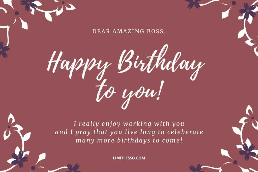 Birthday Prayers for Boss