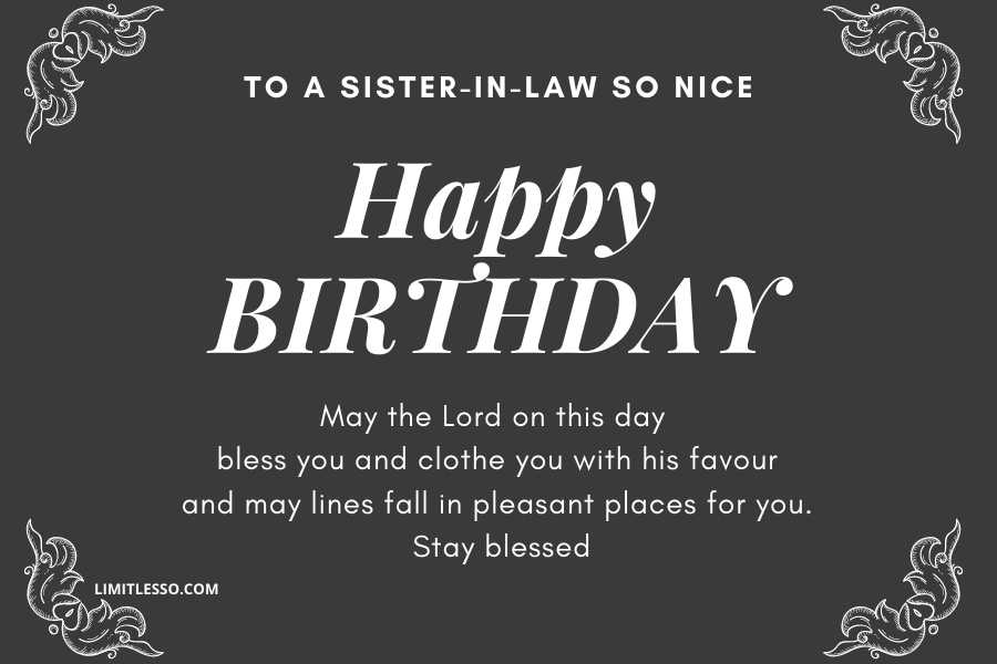 Birthday Prayers for Sister-in-law