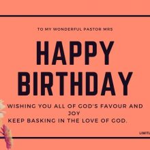 2024 Amazing Birthday Prayers For Pastor's Wife - Limitlesso