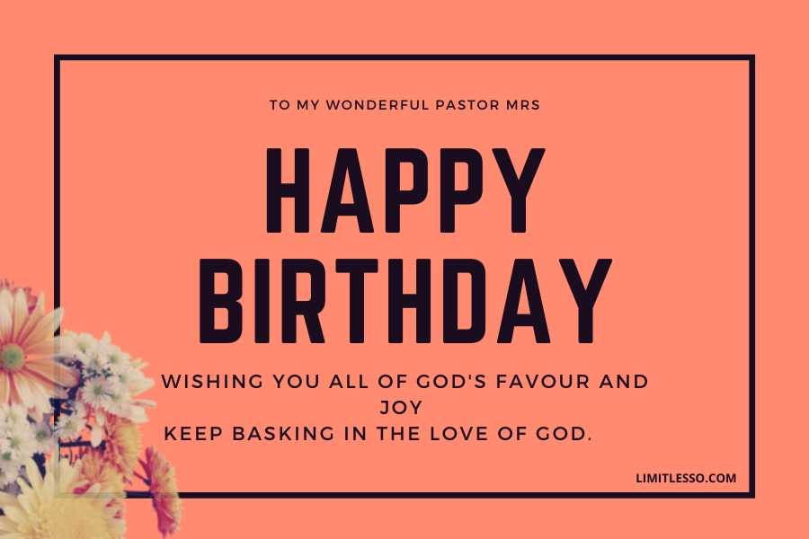 Birthday Wishes for Pastor's Wife