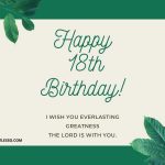 Happy 18th Birthday Wishes