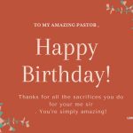 Happy Birthday Messages to My Pastor