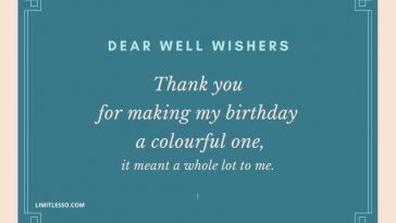 Thank You Birthday Messages to Family and Friends