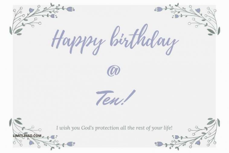 Happy 10th Birthday Wishes Greetings and Quotes