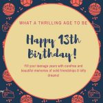 Happy 13th Birthday Wishes Greetings and Quotes
