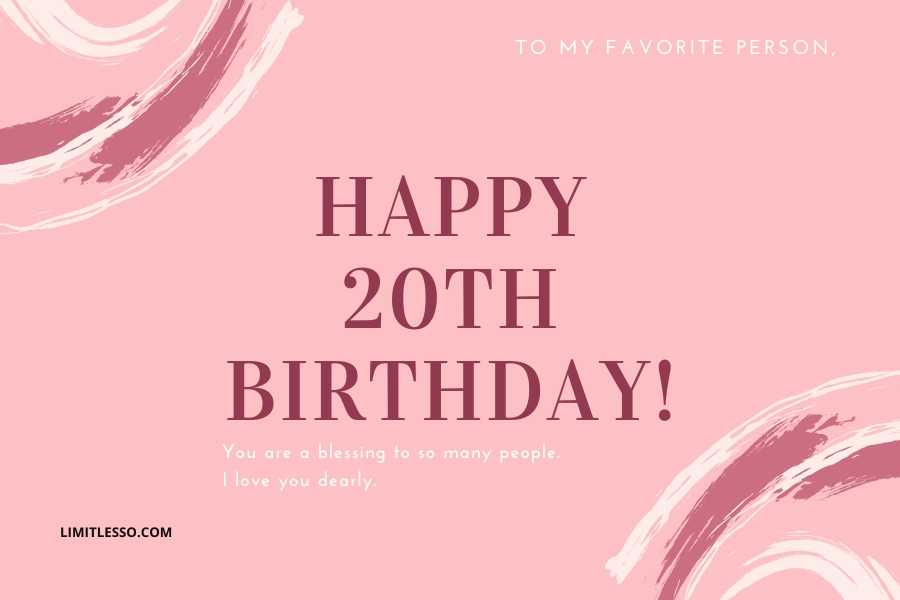 happy 20th birthday wishes quotes