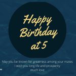 Happy 5th Birthday Wishes Greetings and Quotes