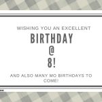 Happy 8th Birthday Wishes