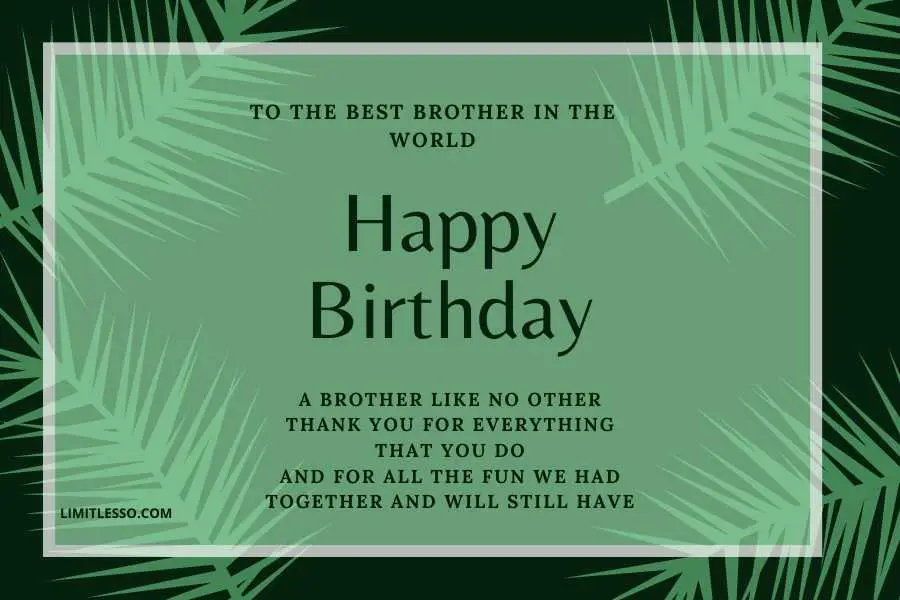 Happy Birthday Wishes for My Blood Brother