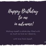 A Day To My Birthday
