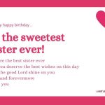 Birthday Wishes for My Sister