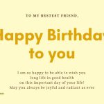 Long Happy Birthday Message for Best Friend