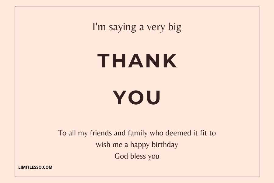 Thanks to All My Friends and Family for the Birthday Wishes