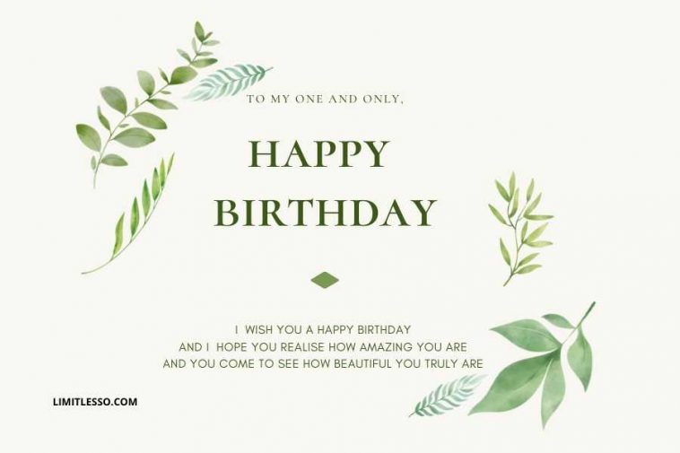 Happy Birthday Wishes for Lover