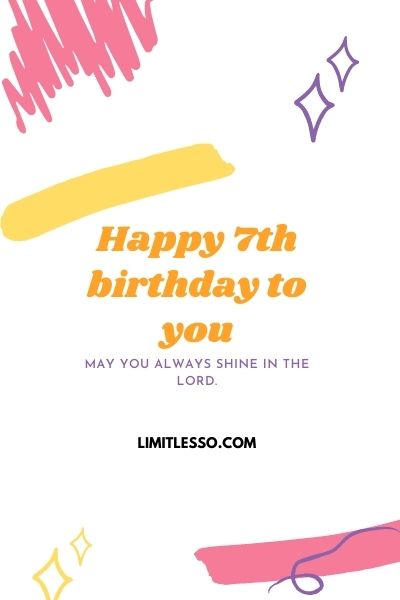 7th Birthday Wishes