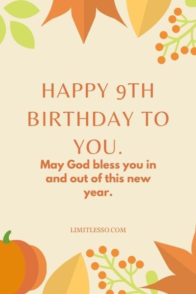 9th Birthday Wishes
