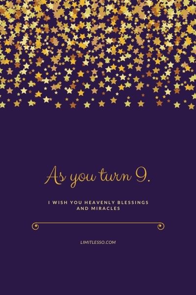 9th Birthday Wishes