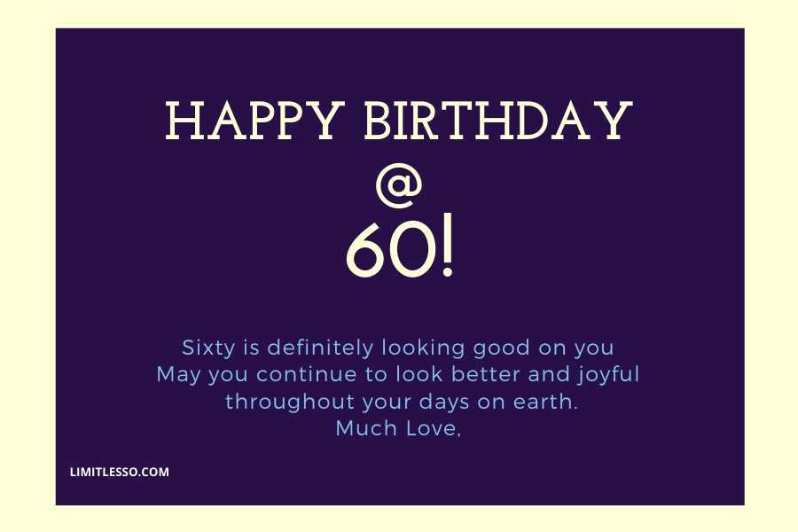 Happy 60th Birthday Wishes