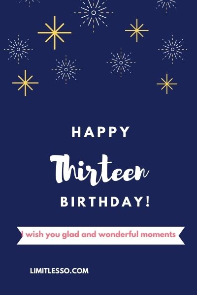 13th Birthday Wishes