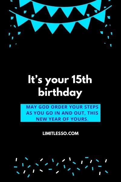 15th Birthday Wishes