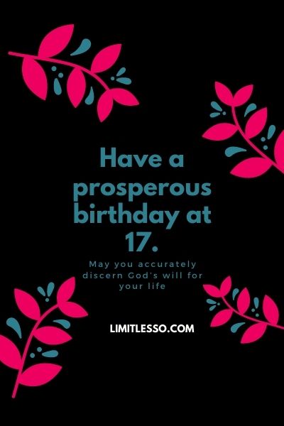 17th Birthday Wishes