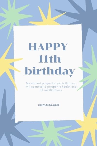 11TH BIRTHDAY