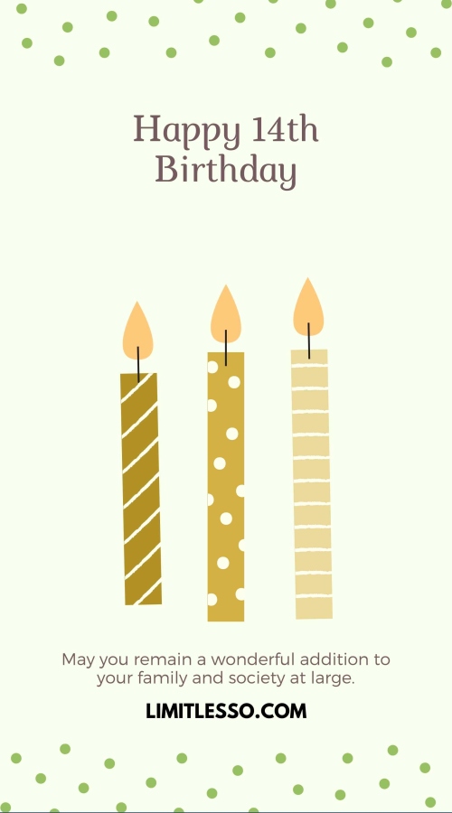 14th Year Birthday Prayers for 14 Years Old Teenager 1