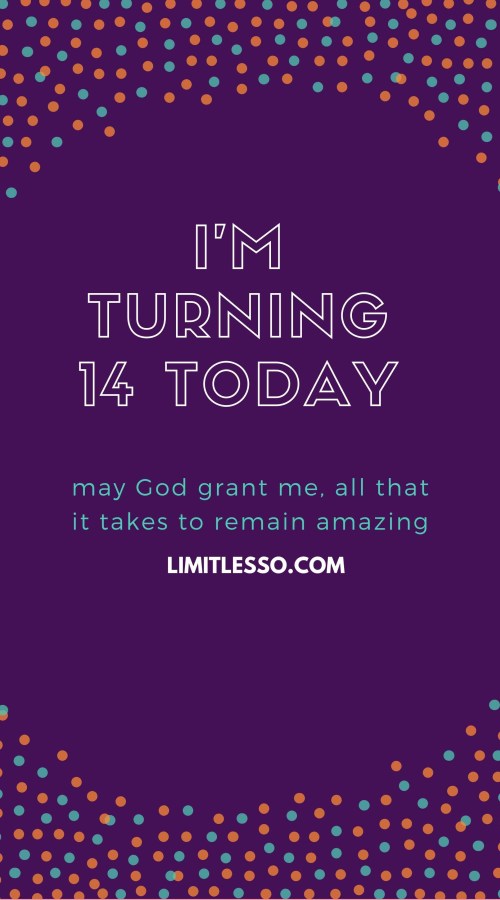 14th Year Birthday Prayers for 14 Years Old Teenager 3