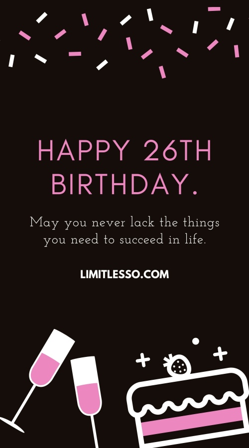 26th Birthday Prayers for 26 Years Old