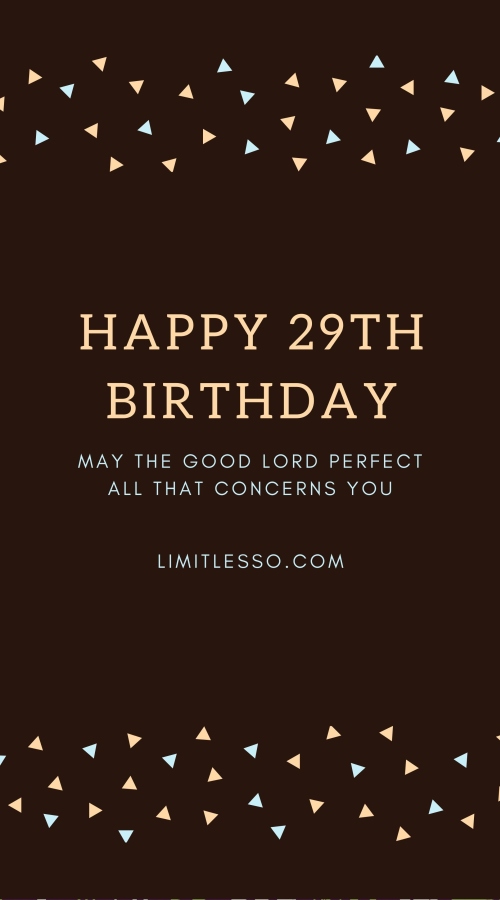 29 Birthday Prayers for 29 Years Old