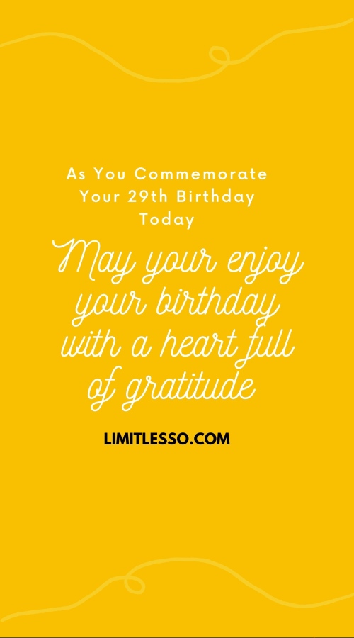 29 Birthday Prayers for 29 Years Old