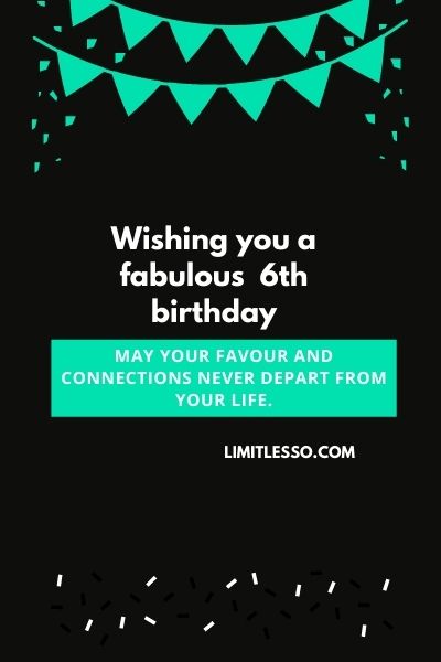 6th Year Birthday Prayers