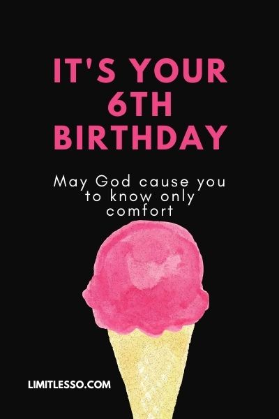 6th Year Birthday Prayers
