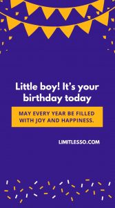 Birthday Prayers for 1 Year Old Baby Boy