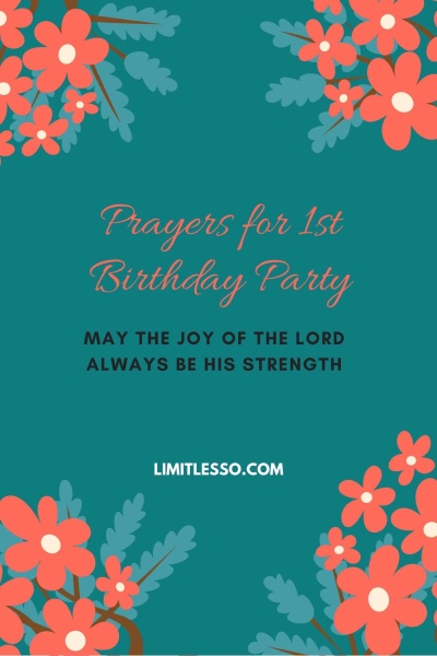 Opening Prayers for 1st Birthday Party