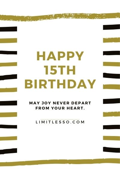 happy 15th birthday
