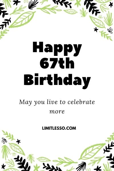 happy 67th brthday