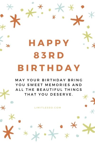 happy 83rd birthday