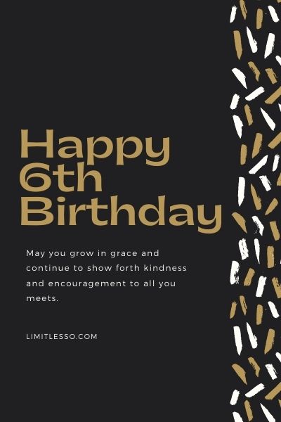 happy 6th birthday