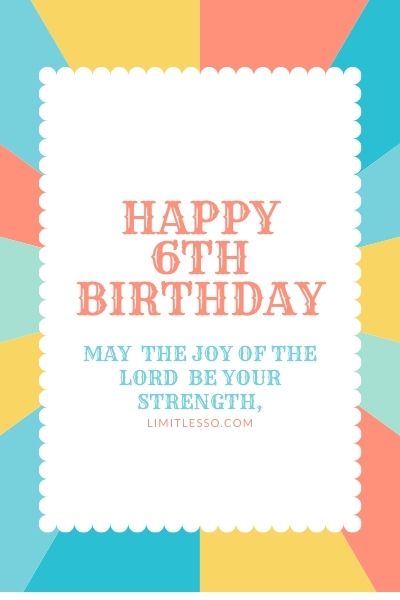 happy 6th birthday