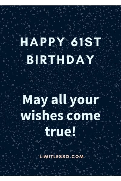 happy 61st birthday