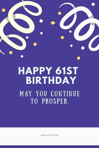 happy 61st birthday