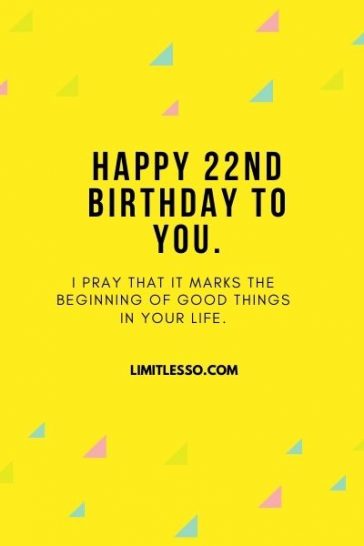 22nd Birthday Prayers for 22 Years Old (2023) - Limitlesso